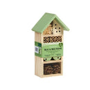 Eco-friendly Bug & Bee Home made from FSC certified wood and bamboo with compartments for solitary bees and beneficial insects in garden