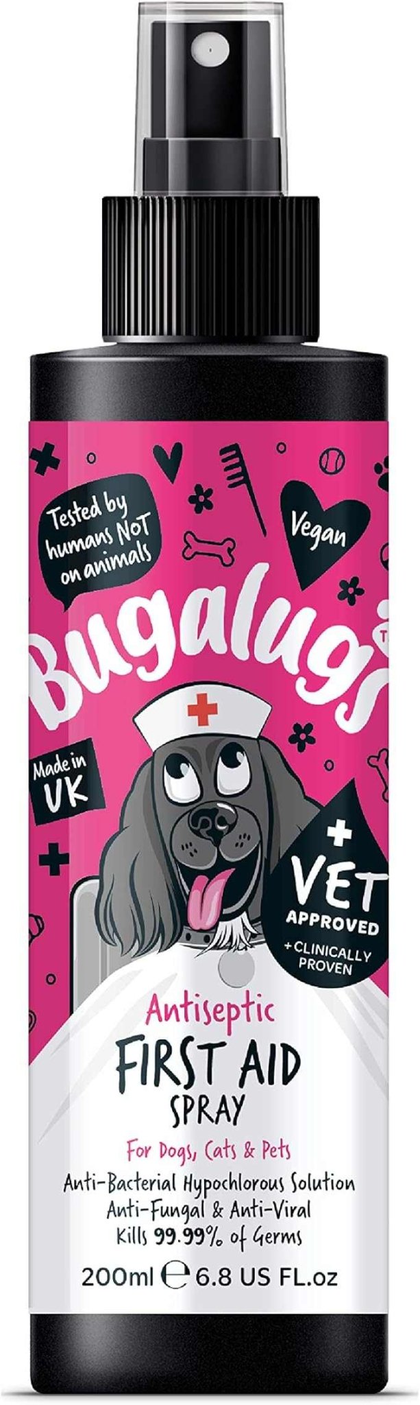 Bugalugs Antiseptic First Aid Spray - Bugalugs5056176299569