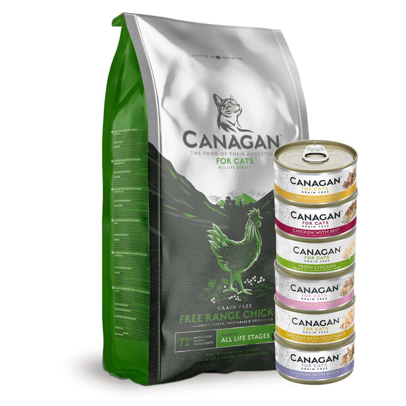 Canagan Free Run Chicken Kibble & Meat Bundle For Cats - Canagan5029044000