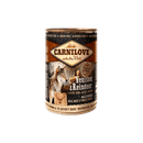 Carnilove Venison &amp; Reindeer Wet Dog Food: Grain - Free Pate with Forest Fruits (Adult Dogs) 400g Tin - Carnilove8595602529292