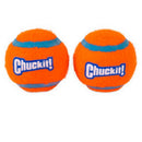 Chuckit Tennis Balls medium twin pack bright orange dog fetch toy durable natural rubber