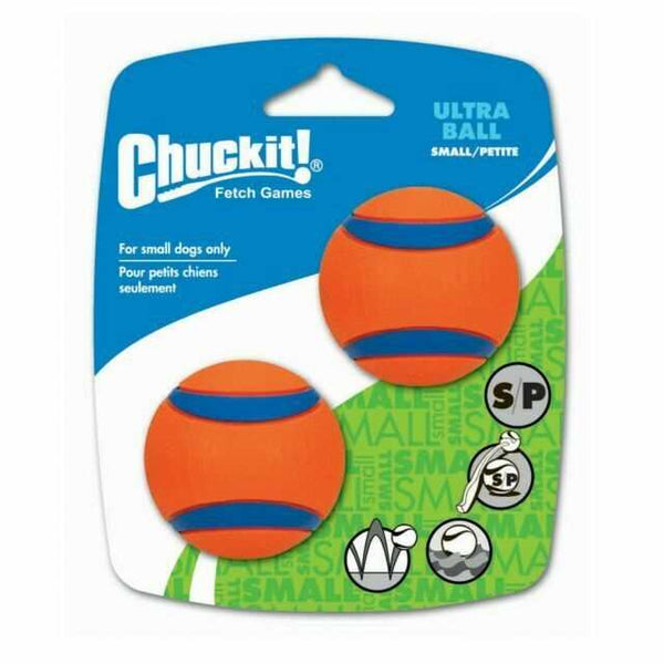 Chuckit! Ultra Small Dog Balls (Twin Pack) - Unleash the Fun! - NO Squeak - Chuckit660048170204