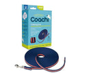 Coachi Waterproof Long Training Line 10m navy and coral dog lead for safe recall training and all-weather use