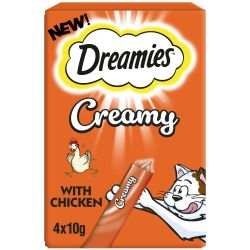 Dreamies Creamy Cat Treats With Chicken - Dreamies4008429151156