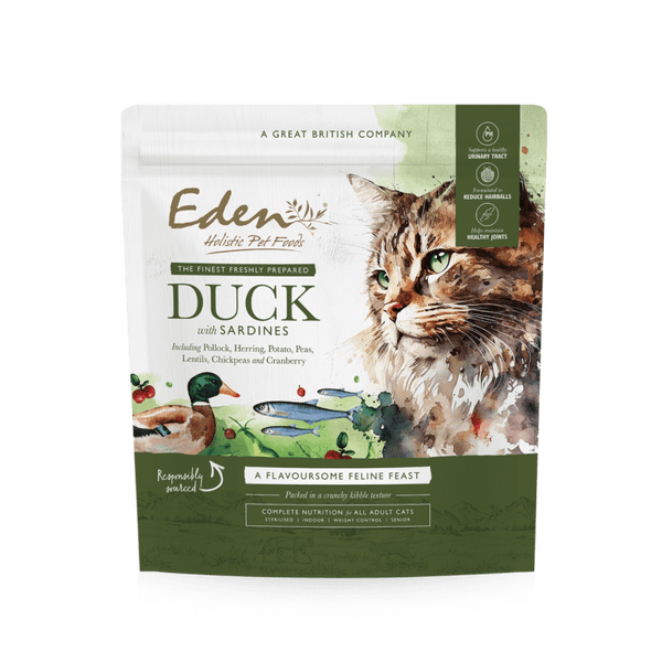 Eden Duck with Sardine Dry Cat Food 1.5kg - Eden Pet Foods