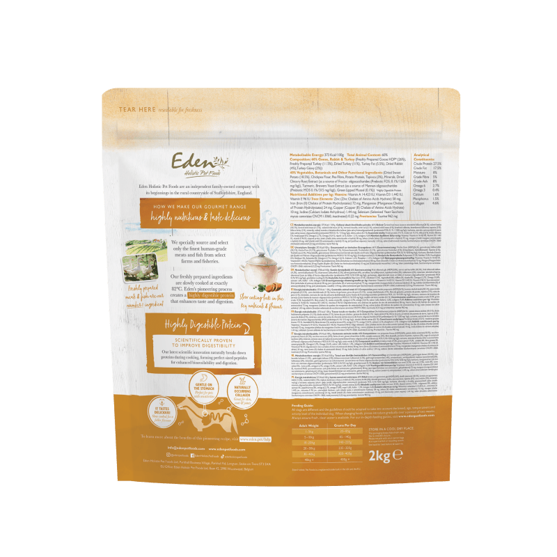 Eden Gourmet Goose & Turkey Dog Food - Eden Pet Foods