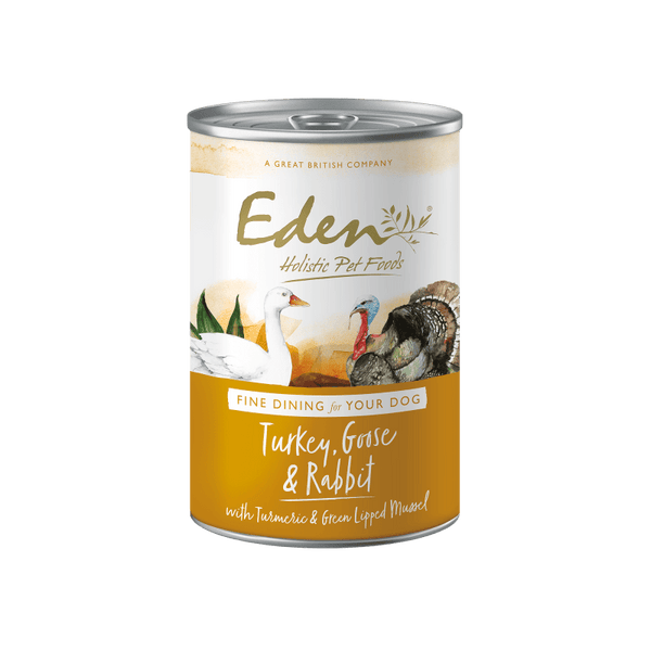 Eden Gourmet Turkey Goose & Rabbit 400g Wet Dog Food - Eden Pet Foods5060438812113