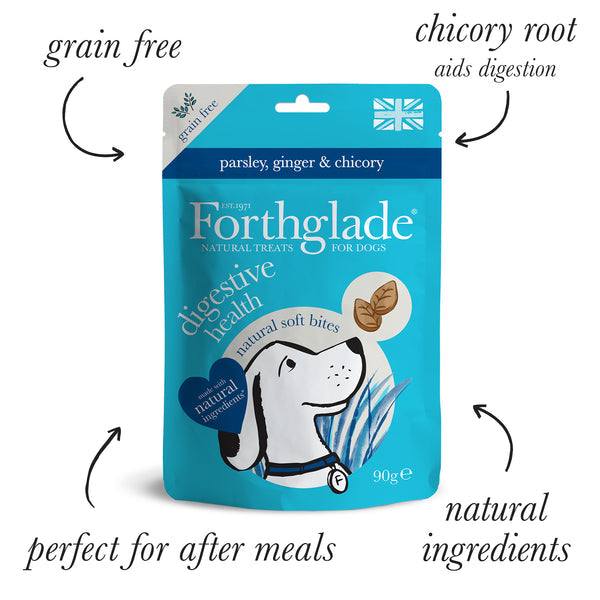 Forthglade Digestive Health Soft Bites: Grain - Free Treats for Dogs 90g - Forthglade5023833007409