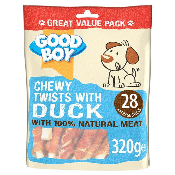 Good Boy Chewy Twists with Duck Dog Treats - Good Boy5000239056385