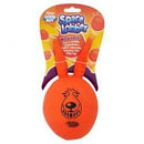 Good Boy Space Lobber orange squeaky dog toy with ergonomic handles for fetch play
