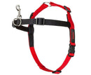 HALTI Front Control Harness in black and red with adjustable straps and metal clip for gentle dog leash control