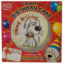 Hatchwell's Handmade Cereal Dog Birthday Cake with edible icing and dog decoration in a festive box