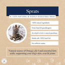 Hollings Sprats Natural Fish Treats for Dogs 500g Tub - Hollings5018253111195