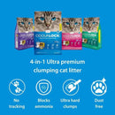 Intersand Odourlock unscented cat litter 6kg bag with 40-day odor control, ultra-fast clumping, no tracking, ammonia blocking, and dust-free natural clay formula