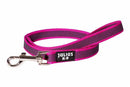 Julius K9 Colour & Gray® durable super grip pink and gray dog lead with metal carabiner for large breeds
