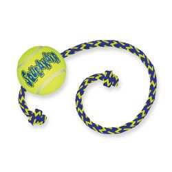 KONG AirDog Squeakair Ball With Rope Medium - Kong035585774978