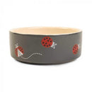 Ladybird Ceramic Dog Bowl - Zoon5050642040099