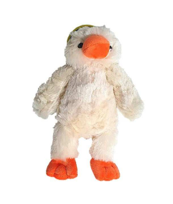 Lazy Bones Chick Dog Toy plush squeaky chick for small to medium dogs