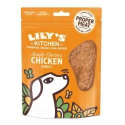 Lily's Kitchen Dog Chicken Jerky natural grain-free dog treats oven-baked with real chicken protein