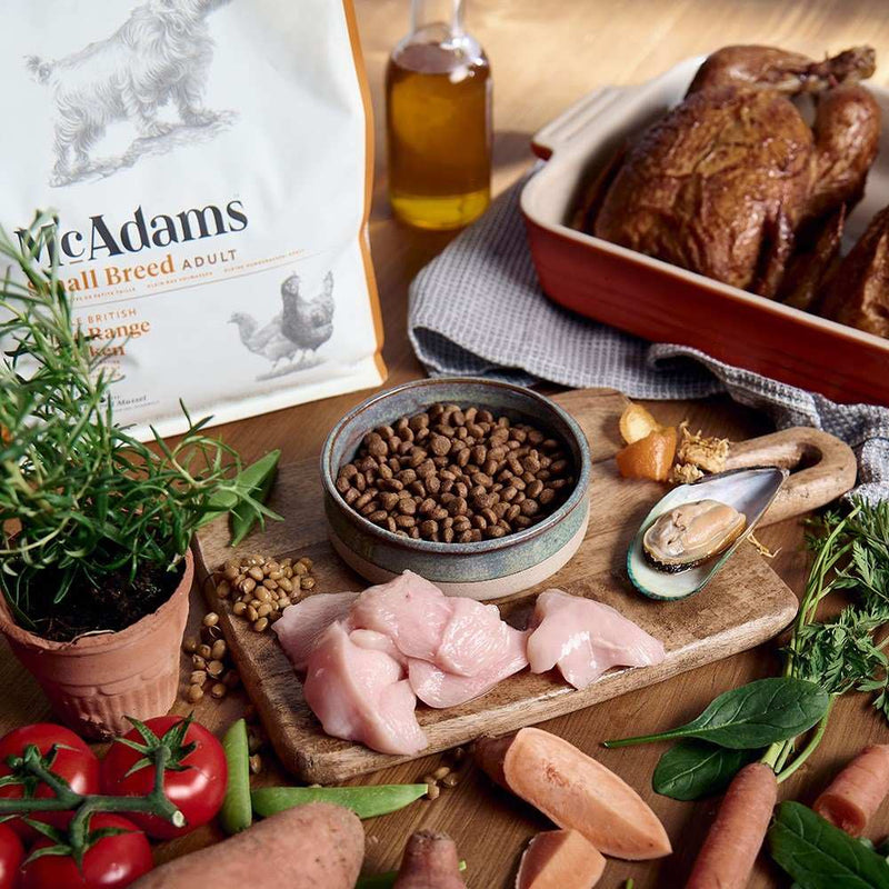 McAdams Small Breed: Free Range Chicken Dry Dog Food - McAdams5060434480026