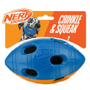 Nerf Dog 6" TPR Bash Football – Interactive Fetch & Chew Toy with Crunchy and Squeak Sound - Nerf Dog20810009471905