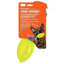 Nerf Dog TPR Squeak Vortex 12-inch yellow durable squeaky throw toy for dogs in packaging