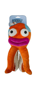 Olive Octopus Plush Dog Toy: Exaggerated Lips and Crinkle Fun! - Coolpet6977774414859