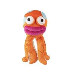 Olive Octopus Plush Dog Toy: Exaggerated Lips and Crinkle Fun! - Coolpet6977774414859