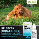 Otodex Veterinary Ear Drops for dogs and cats relieves itching, clears ear wax, and treats infections rapidly