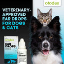 Otodex Veterinary Ear Drops fast-acting solution for dog and cat ear irritations with mite and bacteria relief