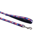 Rosewood Wag n Walk dog collar with hearts and stars design on durable nylon with quick release buckle