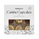 Ruffington's Canine Cupcakes 9 pack artisan baked dog treats with bone and paw toppers in decorative box