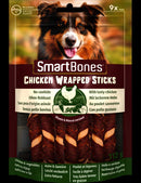 SmartBones Chicken Wrapped Mini Sticks 9-pack rawhide-free dog chews with chicken and vegetables for small dogs