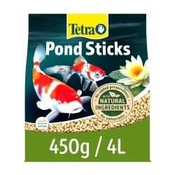Tetra Pond Fish Food Sticks 450g natural ingredients fast-soaking formula for healthy pond fish