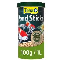 Tetra Pond Fish Food Sticks bonus pack with natural ingredients and fast-soaking formula for healthy pond fish