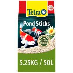 Tetra Floating Pond Sticks 50L package for pond fish nutrition and health.