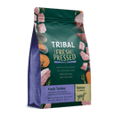 Tribal Senior Dog Food Fresh Pressed Turkey recipe with sweet potato and green lipped mussel cold pressed for senior dogs