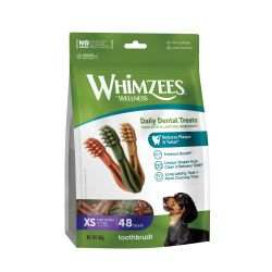 WHIMZEES Toothbrush Daily Dental Dog Chews package.