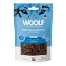 WOOLF Soft Cubes semi-moist gluten-free dog treats with natural ingredients and Mediterranean fish flavor