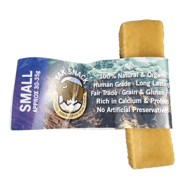 Yak Snack Natural Dog Chew, 100% natural, long-lasting, grain-free, protein-rich dog treat.