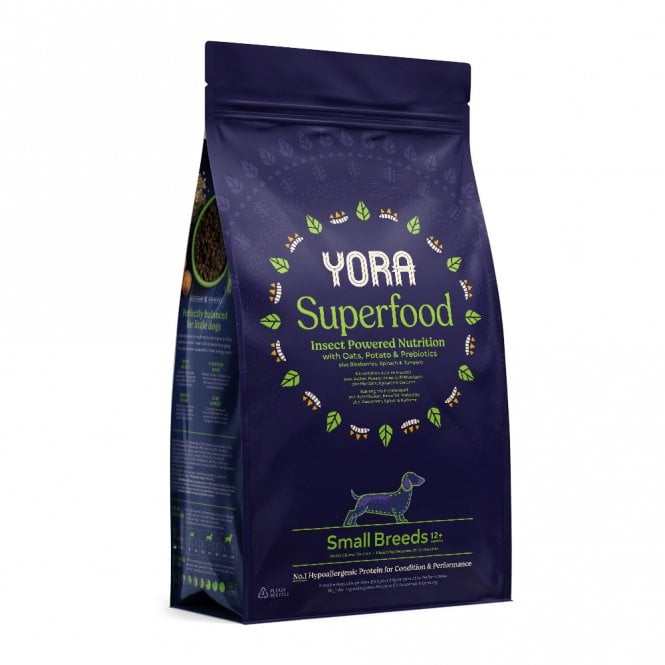 YORA Small Dog Food Superfood insect nutrition for adult small breeds aged 12 months plus