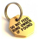20mm Octagonal Mini Brass Dog Pet Tag - TAGS