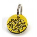 21mm Round Plastic Dog Pet Tag - TAGS