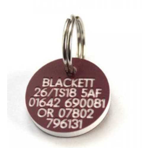 Plastic dog tags engraved 2025
