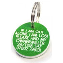 27mm Round Plastic Dog Tag - TAGS