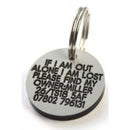 27mm Round Plastic Dog Tag - TAGS
