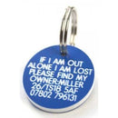 27mm Round Plastic Dog Tag - TAGS