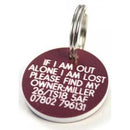 27mm Round Plastic Dog Tag - TAGS