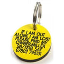 27mm Round Plastic Dog Tag - TAGS