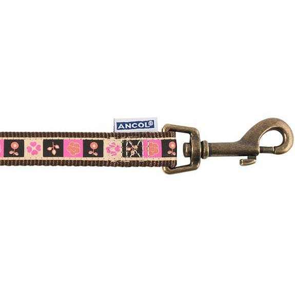 Ancol Chocolate Squares Dog Lead - Ancol5016646685858